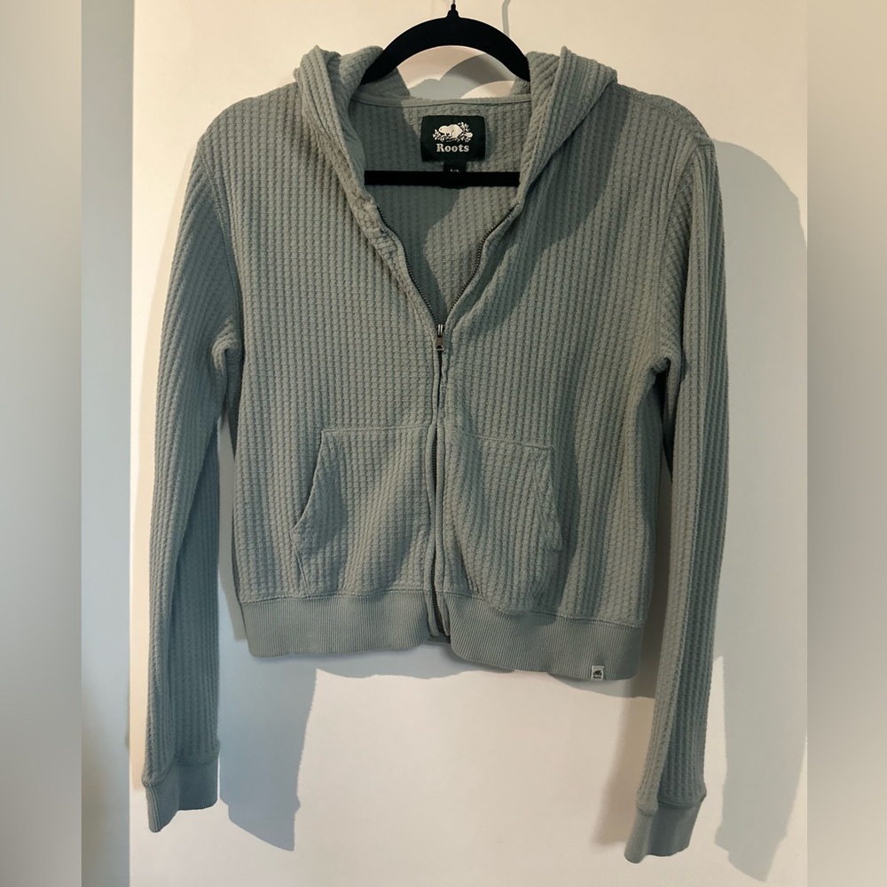Roots Women's Full Zip Waffle Hoodie